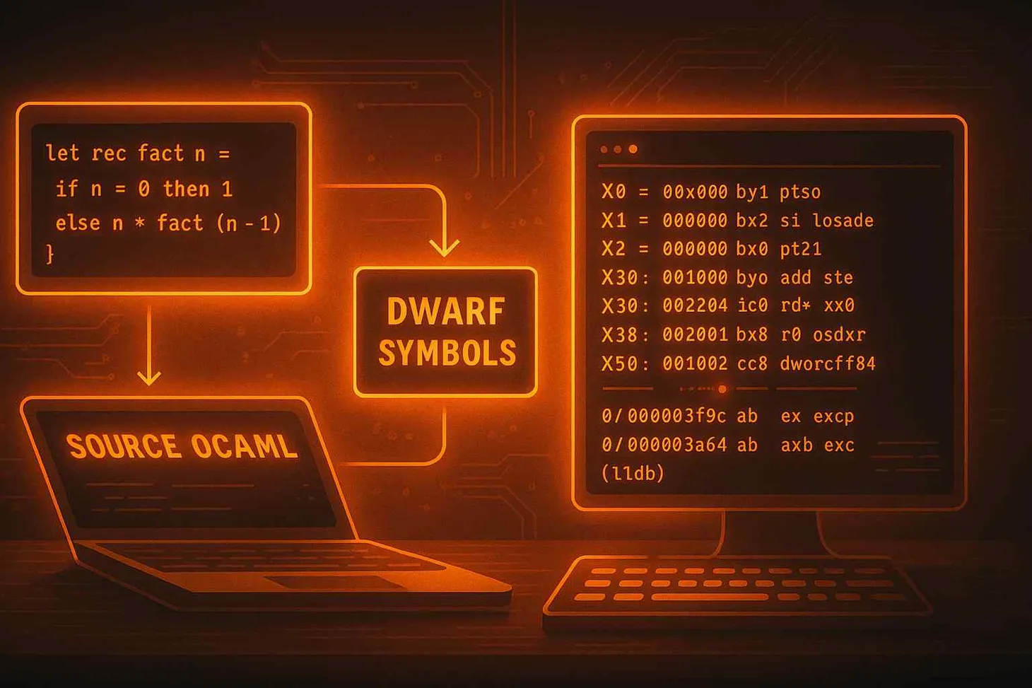 Native binary debugging for OCaml (written by Claude!)